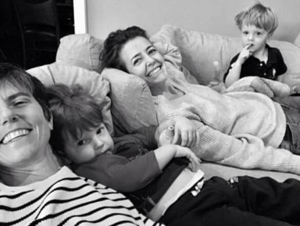Max Notaro with his family.
